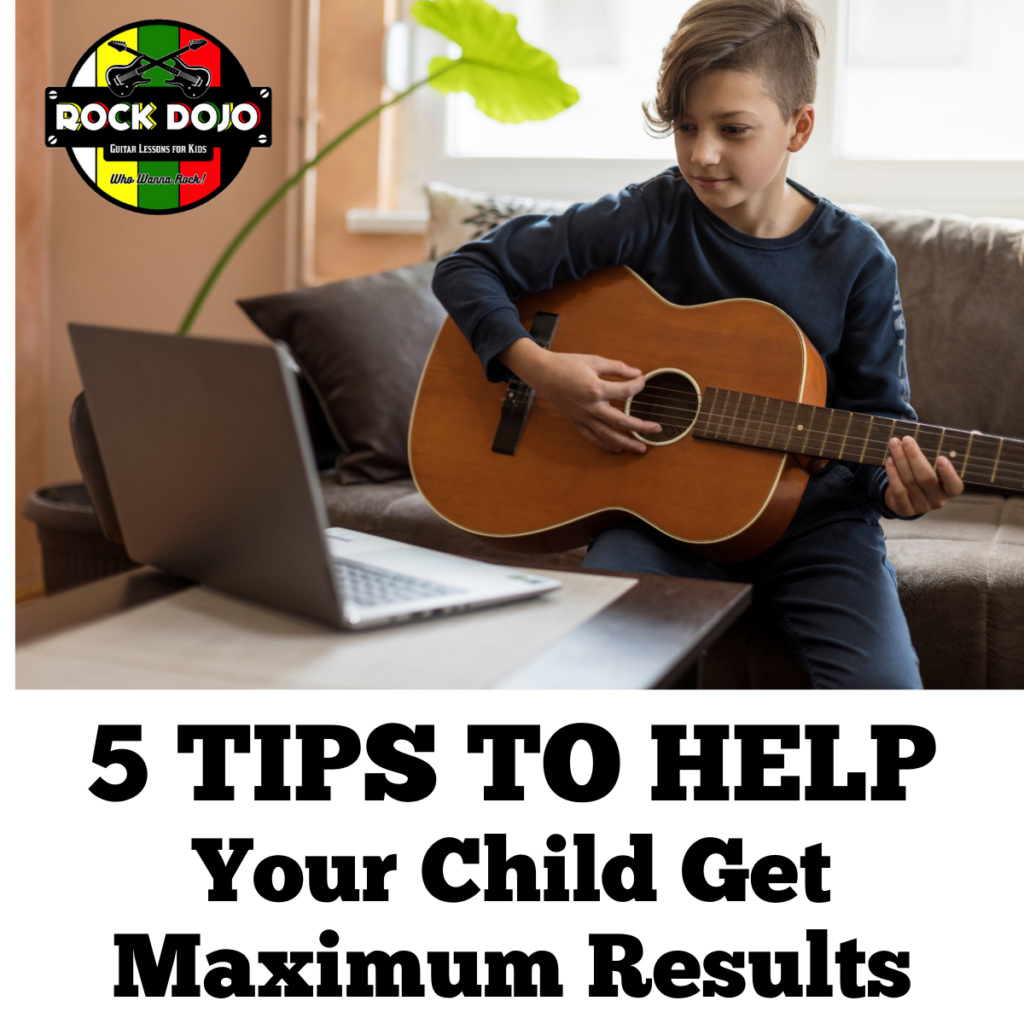 Help your child get maximum results from guitar lessons for kids with these five tips.