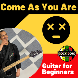 Learn how to play come as you are on guitar in this free online guitar lesson for kids.