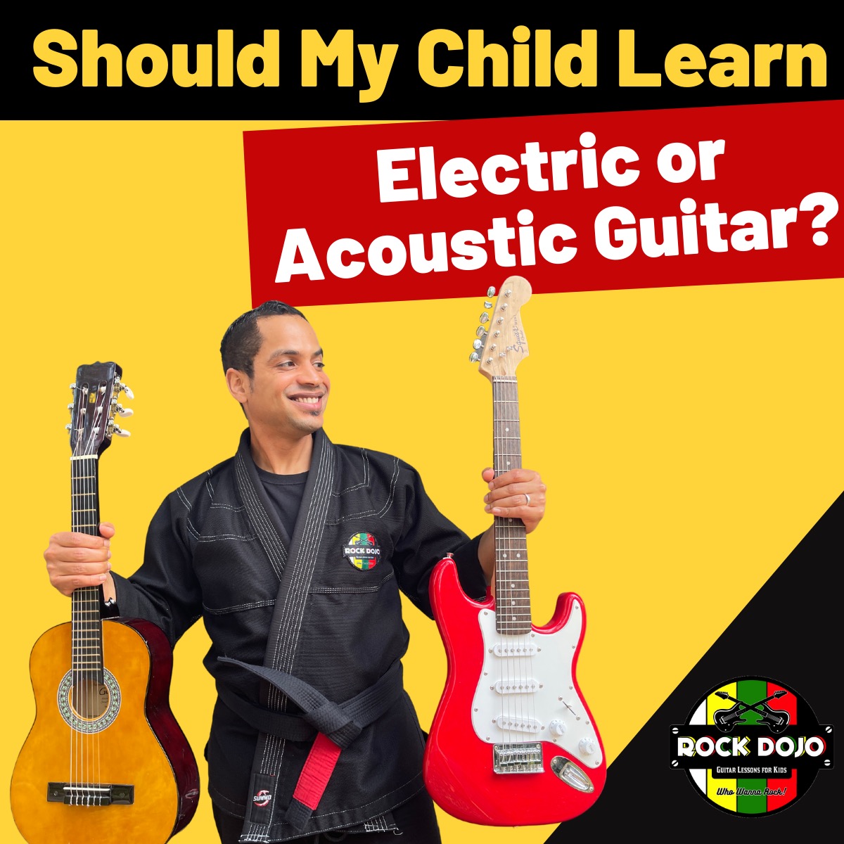 Should my child learn electric or acoustic guitar? Find out now.