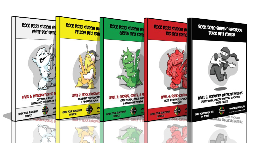 Rock Dojo's curriculum helps kids learn how to play the guitar!