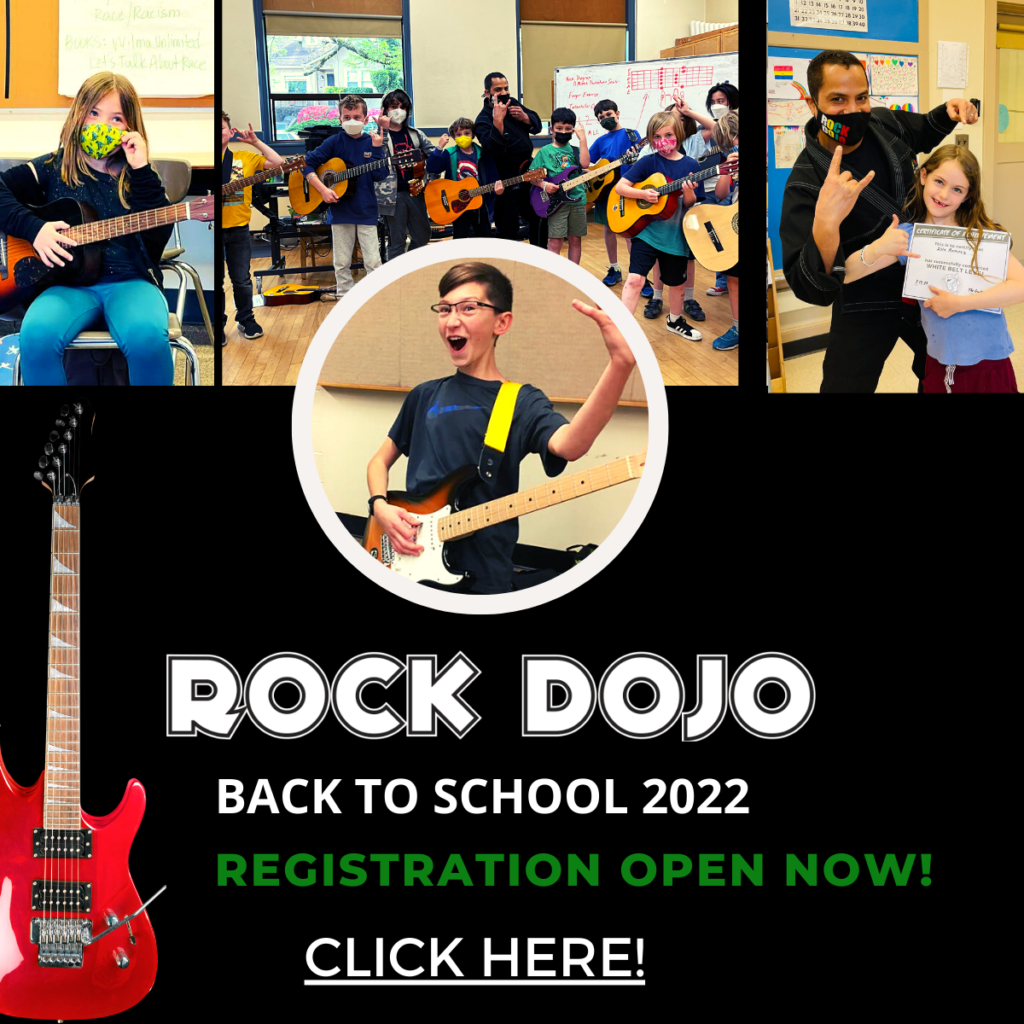 Rock Dojo after-school guitar is back in 2022!